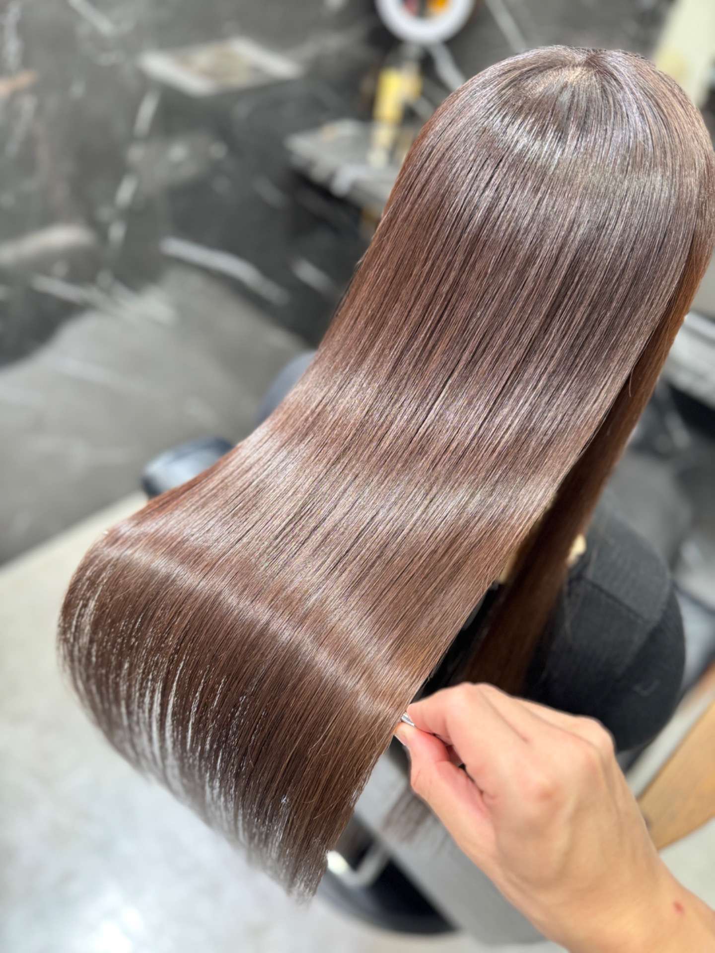 ケアカラーと髪質改善